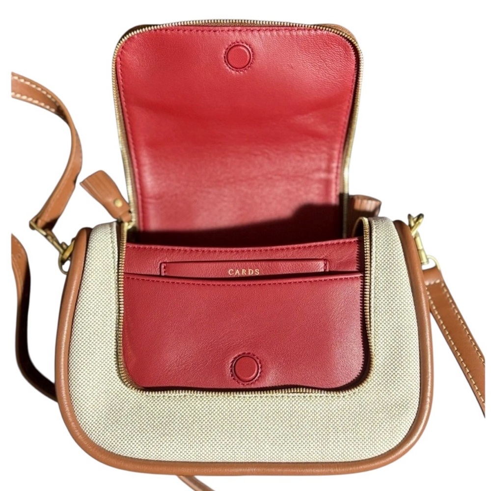 Anya Hindmarch Canvas & Leather Crossbody – Natural/Tan | NWT - Picture 10 of 14